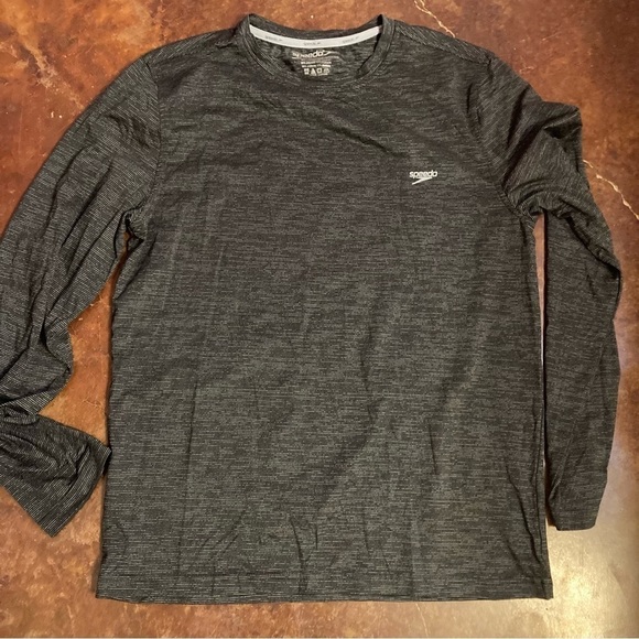 Mens Speedo Dri Fit Long Sleeve Shirt - Picture 1 of 3